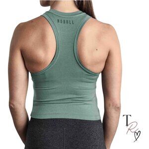 NOBULL NWT Blended Merino Wool Fitted Tank Top Balsam Green Size Medium